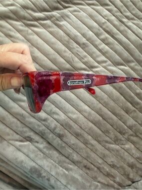 Women or Mens Red & Purple Patterned Sunglasses by Jonathan Paul fitovers